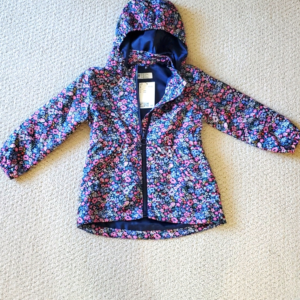 NWT H&M lightweight floral jacket 3-4yrs